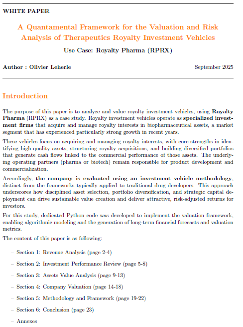 White Paper: Royalty Pharma
